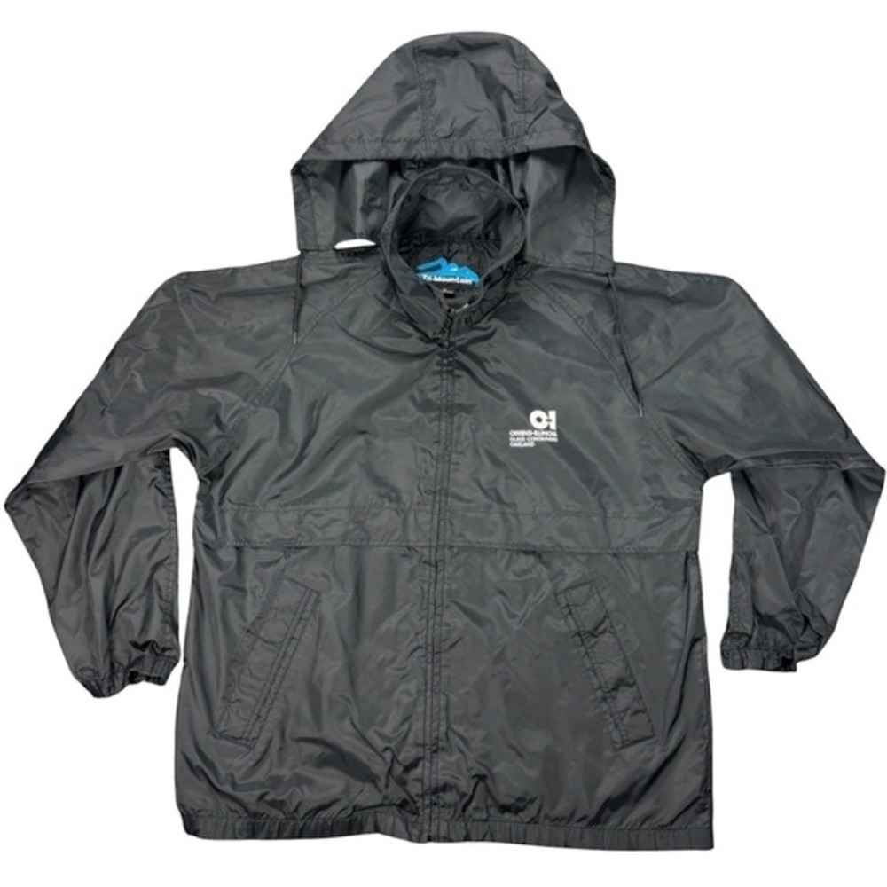 Vtg Tri-Mountain Men's M Windbreaker Jacket Hooded‎ Packable Lightweight Utility